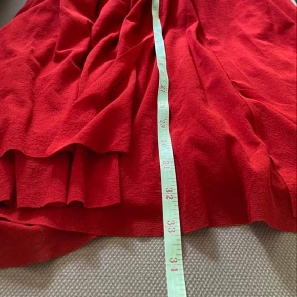 FUZZI  Wrap Red Maxi Skirt Size S - Picture 10 of 11